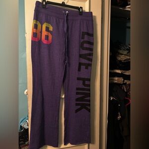 FINAL PRICE🔥PINK Victoria's Secret Deep Purple Sweatpants (L)